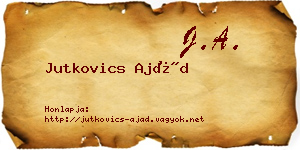 Jutkovics Ajád névjegykártya
